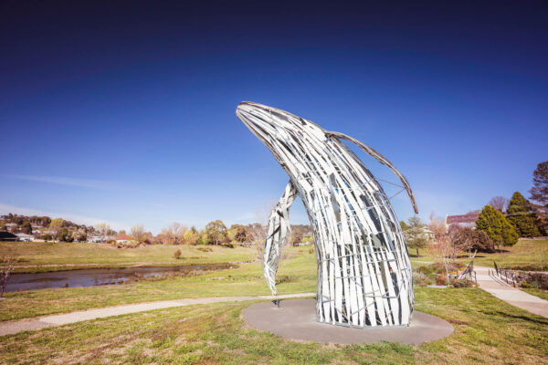 Sculpture on public display in the Walcha Open Air Gallery.